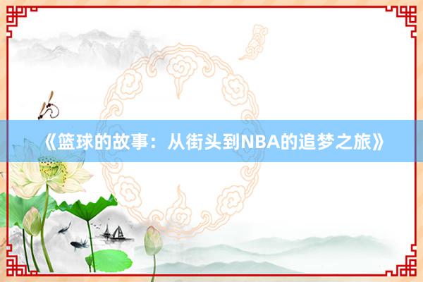 《篮球的故事：从街头到NBA的追梦之旅》